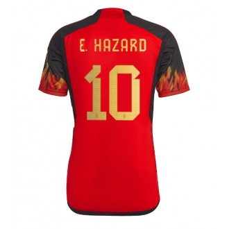 Belgien Eden Hazard #10 Hemmatröja VM 2022 Korta ärmar